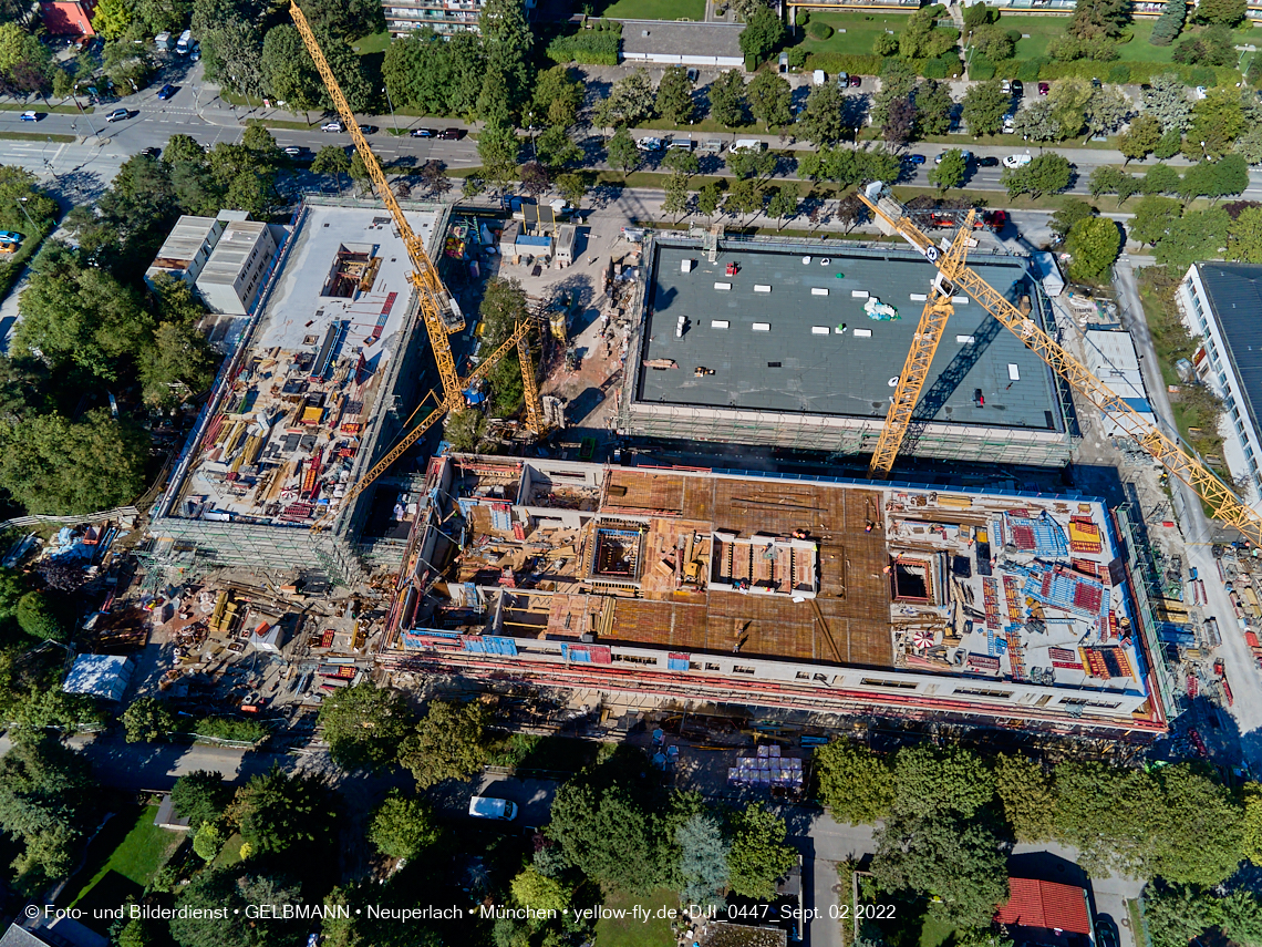 02.09.2022 - Baustelle zur Grundschule am KMR in Neuperlach